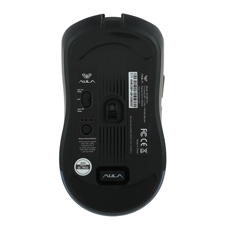 Aula професионална геймърска мишка Wireless Gaming Mouse SC590 PRO - Smart Display, Black