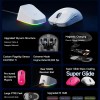 MCHOSE професионална геймърска мишка A7 V2 Ultra White - Wireless Gaming Mouse - Dual 8K, Omron Mechanical