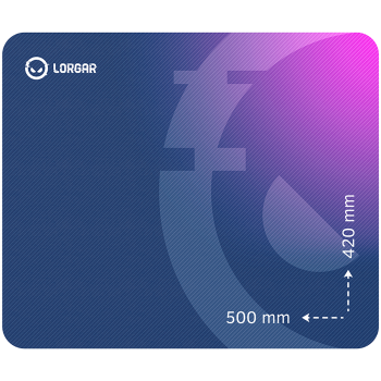 LORGAR Gaming Mouse Pad Main 135 Speed Purple