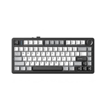 Aula геймърска механична клавиатура Wireless Gaming Mechanical Keyboard F75HE - Black King Magnetic Switch [Linear] (English US), Black, Gray