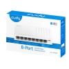 Cudy FS108D 8-Port 10/100 Mbps Desktop Switch, 8 10/100M RJ45 Ports, Desktop Plastic Case