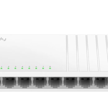 Cudy FS108D 8-Port 10/100 Mbps Desktop Switch, 8 10/100M RJ45 Ports, Desktop Plastic Case