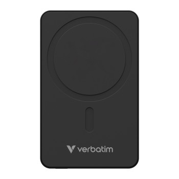 Verbatim Charge 'n' Go Essentials Power Bank Magnetic Wireless 10000mAh Black