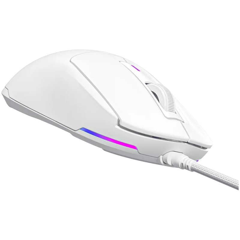 LORGAR Gaming Mouse MSA10R Advanced Wired PixArt 3311 White