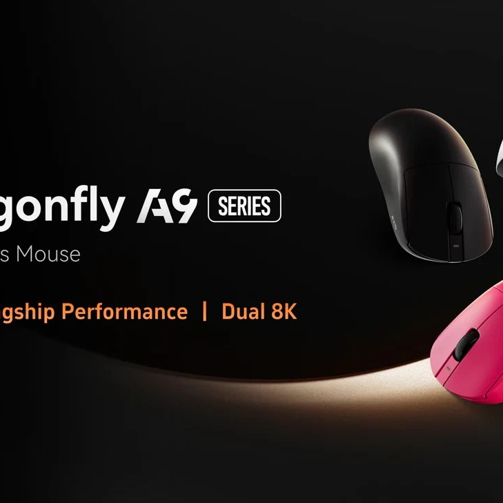 ATK професионална геймърска мишка Wireless Gaming Mouse A9 2.0 Tri-mode Nearlink - 1K, White