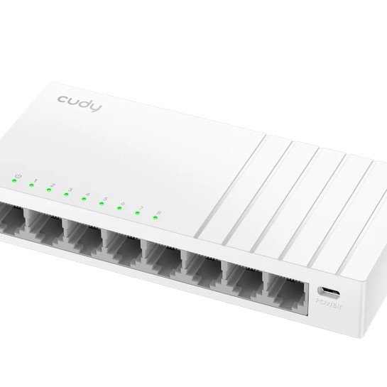 Cudy FS108D 8-Port 10/100 Mbps Desktop Switch, 8 10/100M RJ45 Ports, Desktop Plastic Case