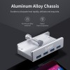 Orico хъб USB 3.0 HUB Clip Type 4 port - Aluminum - MH4PU-SV