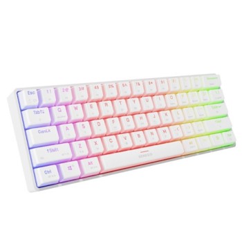 Genesis Mechanical Gaming Keyboard Thor 660 G2 Wireless RGB Backlight WHITE GATERON RED