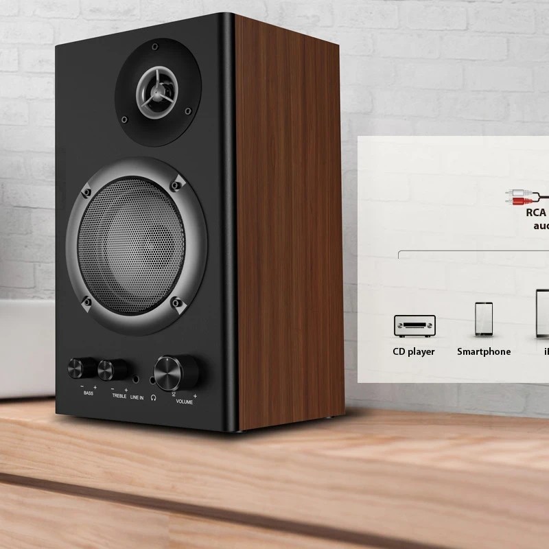 Genius тонколони Speakers 2.0 - SP-HF1200B - 36W RMS, Wood