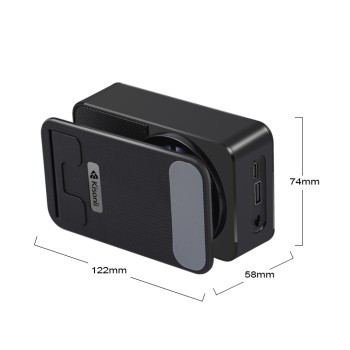 Тонколона със стойка за телефон Kisonli M2, Bluetooth, USB, RGB, Различни цветове - 22274