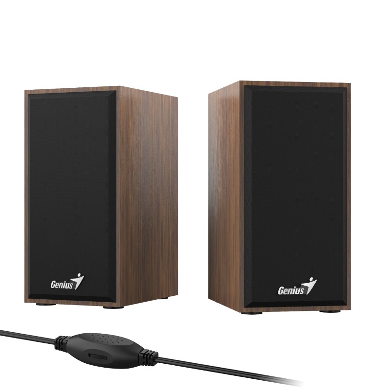 Genius тонколони Speakers 2.0 - SP-HF180 - 6W, USB, Wood