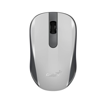 Genius безжина безшумна мишка Wireless Silent Mouse - NX-8008S White+Gray - Silent, 2.4GHz