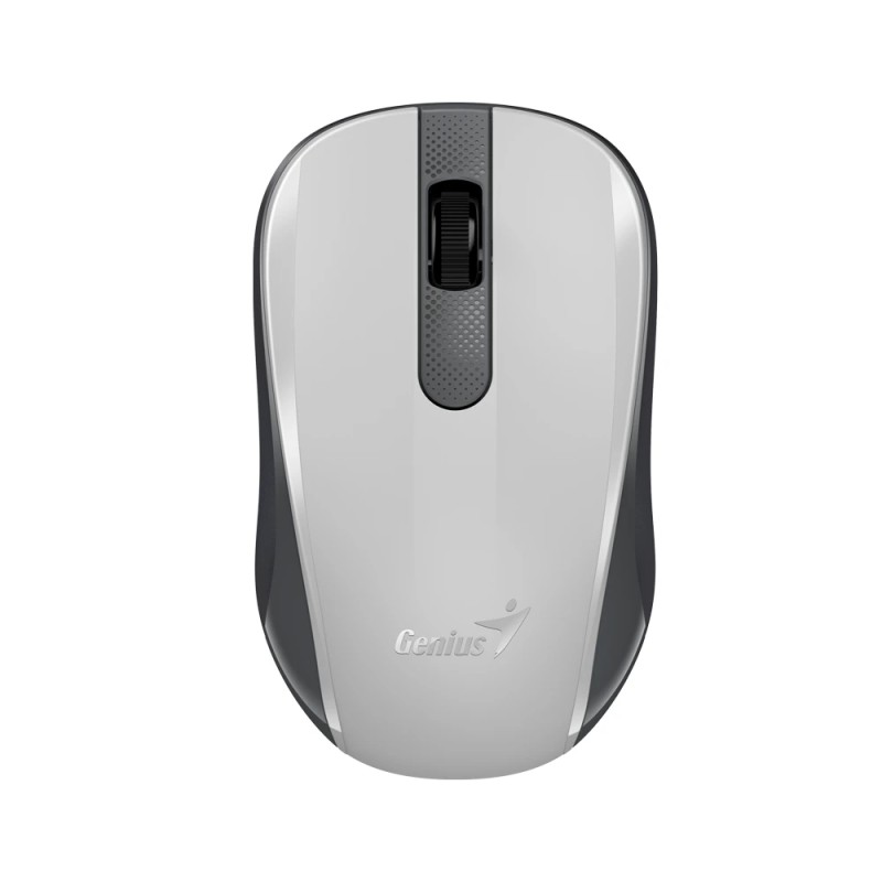 Genius безжина безшумна мишка Wireless Silent Mouse - NX-8008S White+Gray - Silent, 2.4GHz