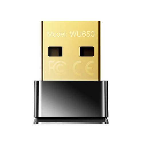 Cudy WU650 Wi-Fi Mini USB Adapter AC650 650Mbps Wi-Fi USB Adapter, Mini Size, 433Mbps at 5GHz + 200Mbps at 2.4GHz, Nano Size, USB 2.0