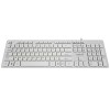 Makki нископрофилна кирилизирана клавиатура Keyboard USB BG - Low profile Chocolate - KB-C14 White