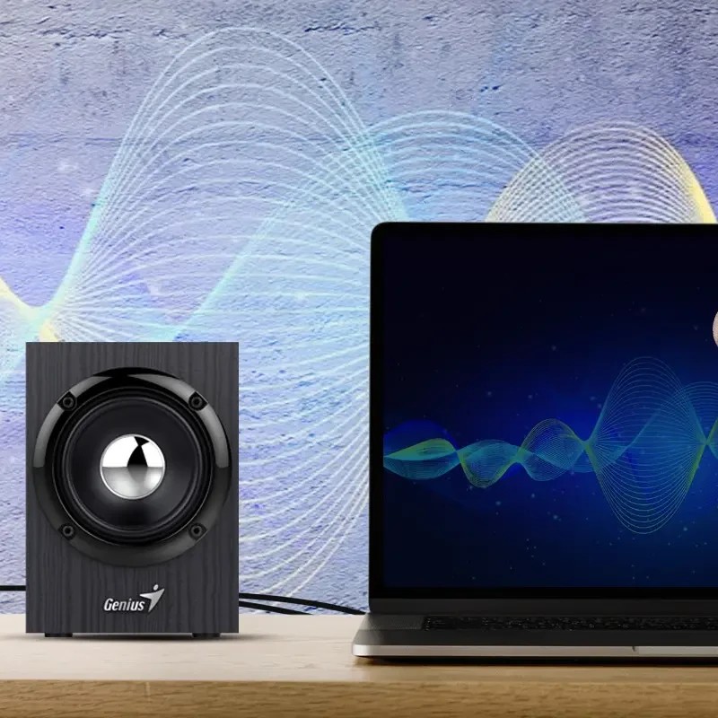 Genius тонколони Speakers 2.0 - SP-HF385BT - 4W RMS, Bluetooth 5.0, Wood