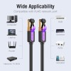 Vention Кабел LAN SSTP Cat.7 Patch Cable - 0.5M Black 10Gbps - ICDBD