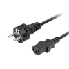Lanberg CEE 7/7 -> IEC 320 C13 power cord 1.8m VDE Straight, black