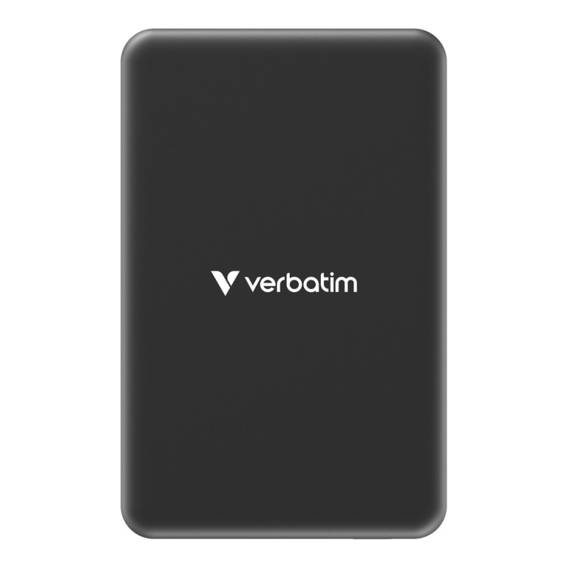 Verbatim Charge 'n' Go Essentials Power Bank Magnetic Wireless 10000mAh Black