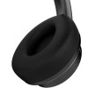 HiFuture FutureTour Black, Active Noise Canceling, 25-Hour Playtime, Memory Protein Foam Cover, Crystal-Clear Call, Wireless 5.2, AUX Cable