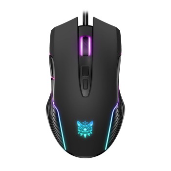 Геймърска мишка Onikuma CW905, Оптична, 7D, RGB, Черен - 767