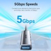 Vention хъб USB3.0 HUB 4 port Aluminium - CKOHB