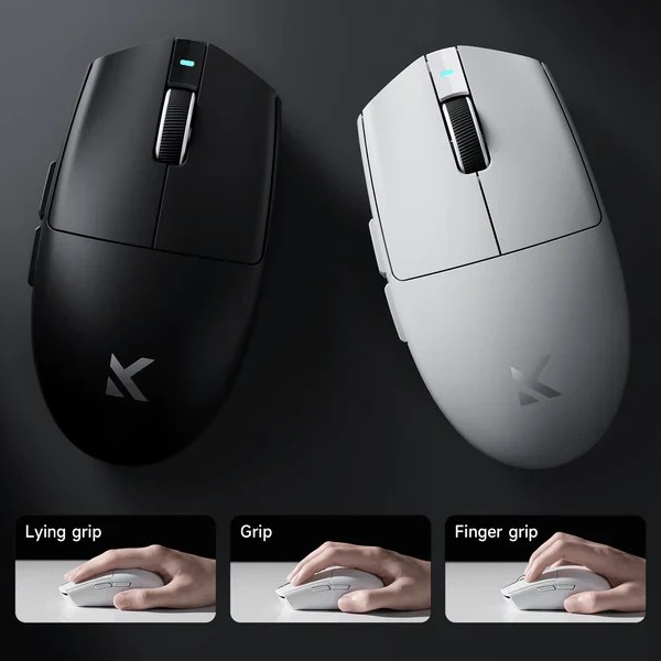 MCHOSE професионална геймърска мишка G3 V2 White - Wireless Gaming Mouse - 1K, Omron Mechanical