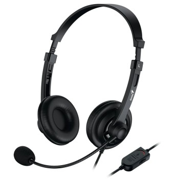 Genius слушалки с микрофон Headset HS-230U - USB, Mic, Black