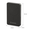 Verbatim Charge 'n' Go Essentials Power Bank Magnetic Wireless 10000mAh Black