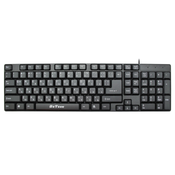 Клавиатура DeTech DE6079, USB, Кирилизирана, Черен - 6079