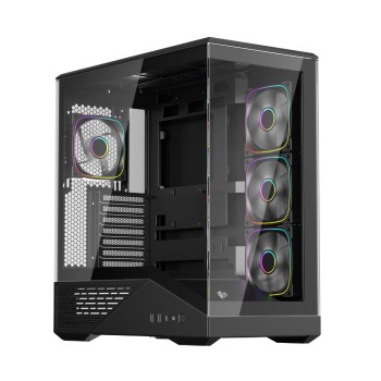 1stPlayer кутия Case ATX - GM7 Black - 4 x 120 mm A-RGB fans included, USB-C