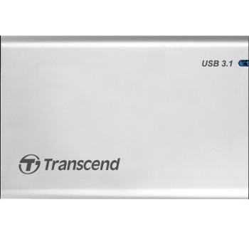 Transcend 0GB StoreJet 2.5" (SATA), USB 3.1, Aluminum housing