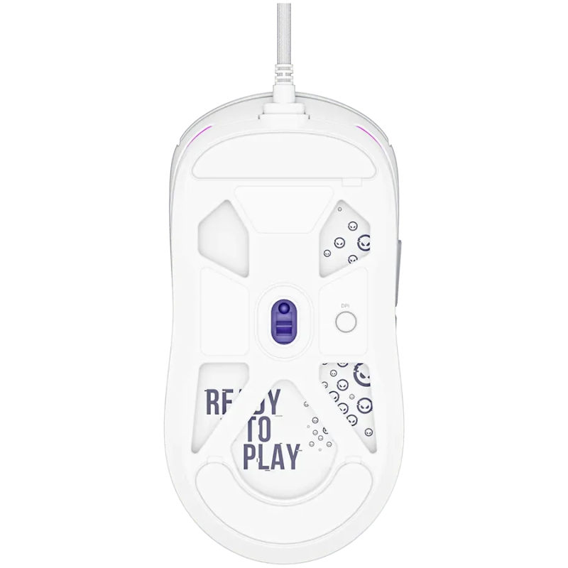 LORGAR Gaming Mouse MSA10R Advanced Wired PixArt 3311 White