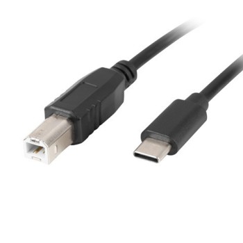 Lanberg USB-C (M) -> USB-B (M) 2.0 ferrite cable 1.8m, black