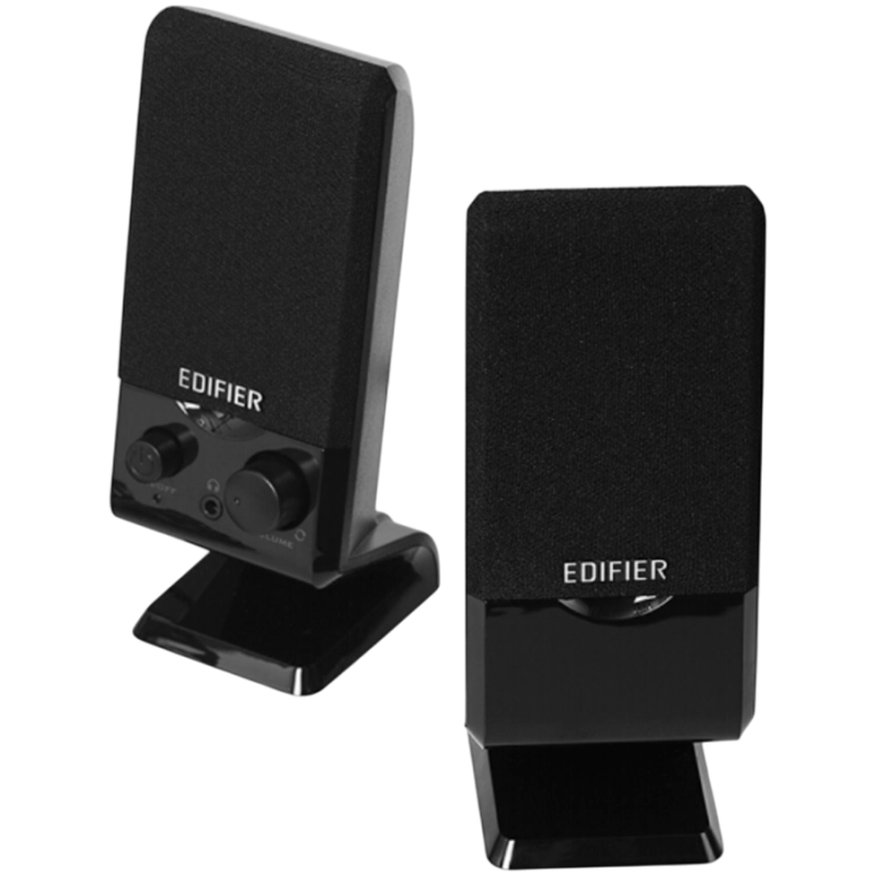 Edifier M1250 2.0 Audio System, USB, AUX, 1.2W (RMS), Volume Control, Black