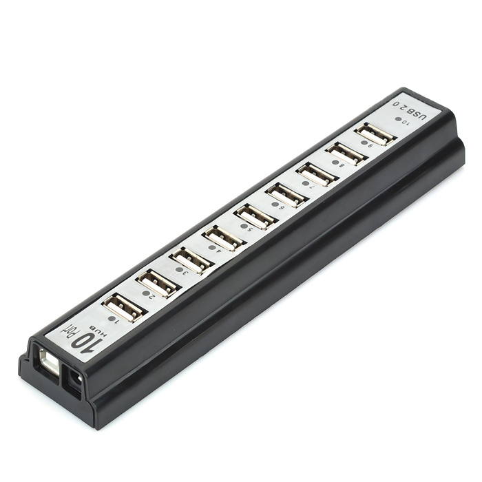 USB хъб No Brand, USB 2.0, 10 Порта, Различни цветове - 12061