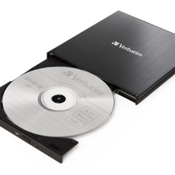 Verbatim External Slimline CD/DVD Writer USB 3.2 Gen 1/USB-C