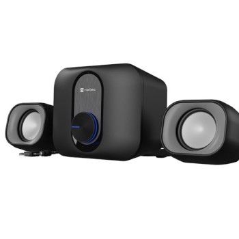 Natec Speakers Pug 11w rms 2.1, Black